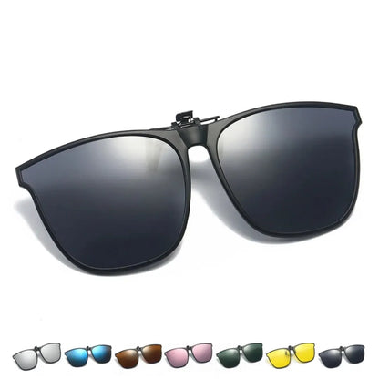 New PC Clip Sunglasses for Outdoor Fishing and Driving. Clip Sunglasses for Day and Night Use.