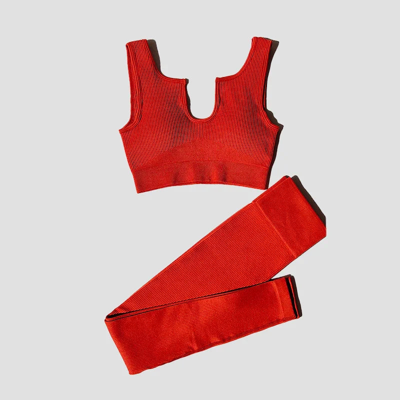 2/4/6PCS Seamless Women Yoga Set Workout Sportswear Fitness Bra Sport Pants Gym Clothing High Waist Leggings Shorts Sports Suits