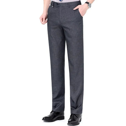 Men's High-End Summer Wool Blend Trousers, Traf Suit Pants,Business Formal , Man Pants,Wool Dress Pants for Men