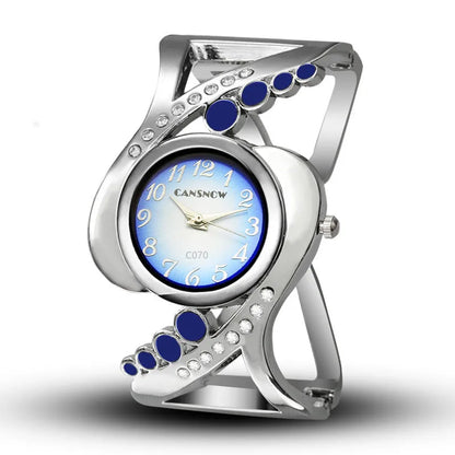 New Design Women Bangle Wristwatch Quartz Crystal Luxury Relojes Rhinestone Fashion Female Watches Hot Sale Eleagnt Mujer Watch