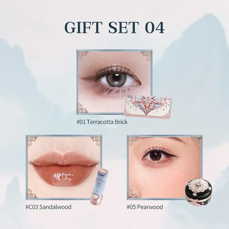 Makeup Set Flower Knows Butterfly Cloud Collar Collection Makeup Gift Set Includes Eyeshadow Blush Lipstick Vegan&Cruelty-Free
