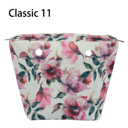 Composite Twill Cloth Waterproof Inner Lining Insert Zipper Pocket for Classic Mini Obag Senior Inner Pocket for O Bag