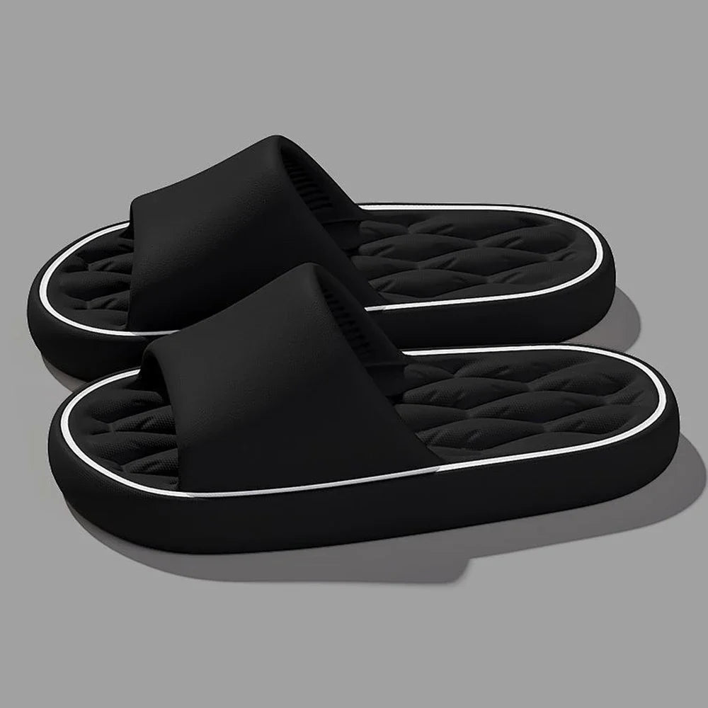 Fashion Summer Cartoon Home Shoes Non-slip Soft Slides Lithe Comfort Sandals Men Women Couple Slippers Trendy Slippers
