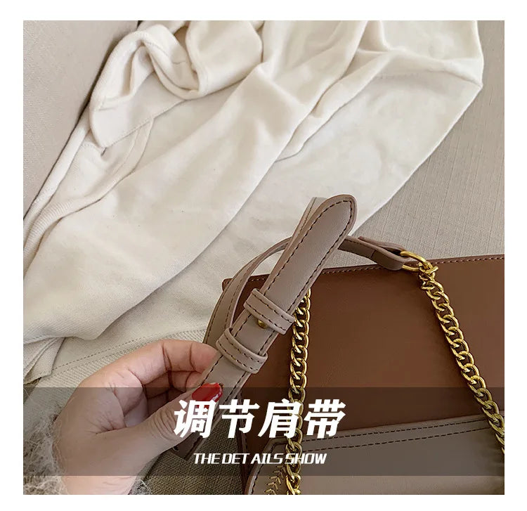Luxury Brand Women Handbag 2024 New Retro Bee Female Shoulder Bag Simple High Quality Leather Designer Crossbody Bags