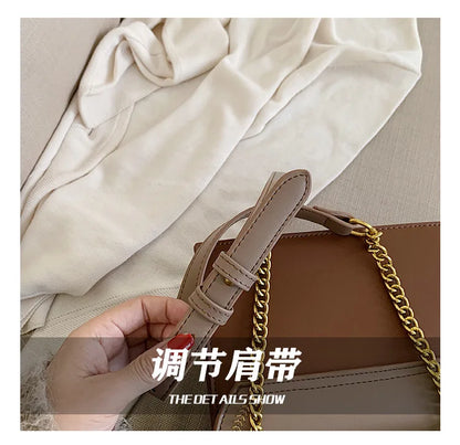 Luxury Brand Women Handbag 2024 New Retro Bee Female Shoulder Bag Simple High Quality Leather Designer Crossbody Bags
