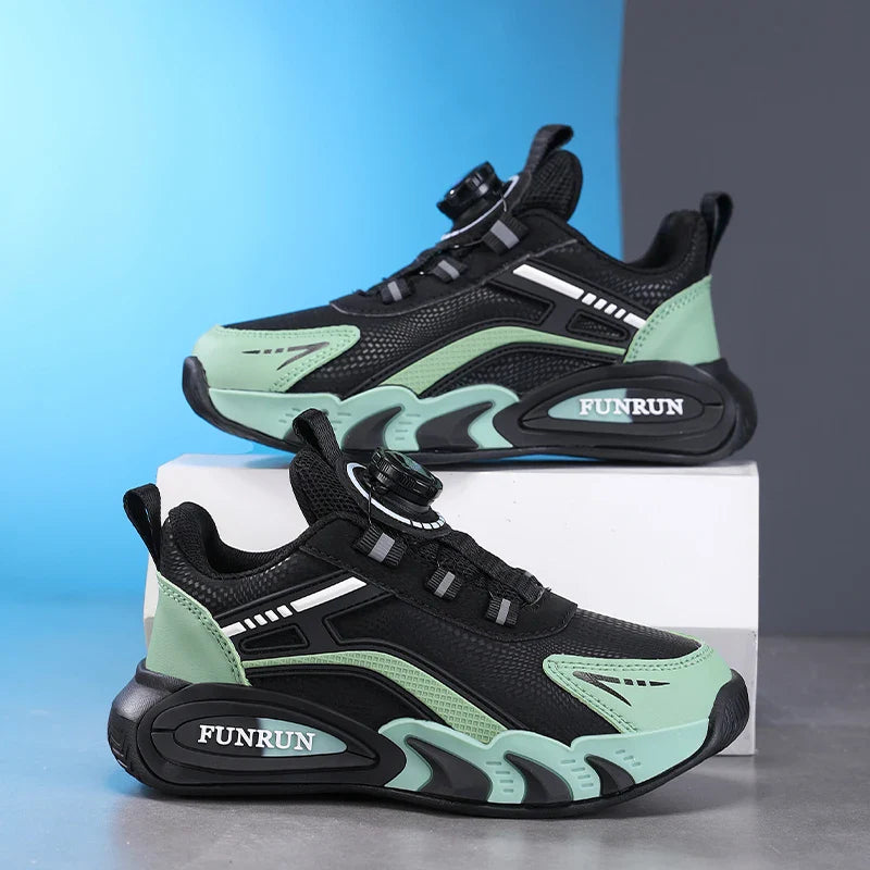 A pair of children's four-season leather basketball shoes, comfortable and soft sneakers, size 28-39，YY-28005