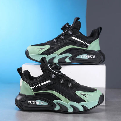 A pair of children's four-season leather basketball shoes, comfortable and soft sneakers, size 28-39，YY-28005
