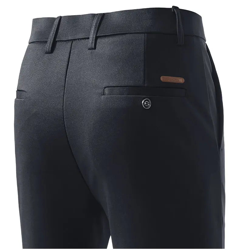 Male Smart Casual Pants Stretchy Men's Lightweight Quick Dry Breathable Slacks Casual Work Dress Pants for Men