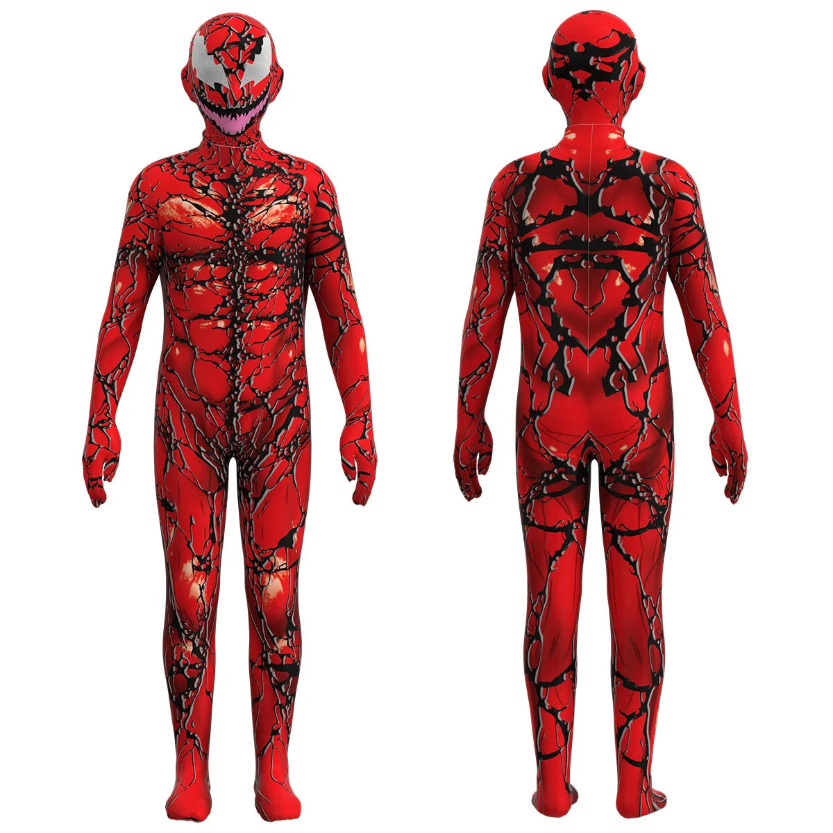 Kids Venom: Let There Be Carnage Carnage Cosplay Costume Bodysuit Jumpsuit Halloween Carnival Suit Party Dress