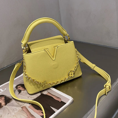 Tote bag 2025 new Himalayan V-shaped portable light luxury single shoulder crossbody bag for women