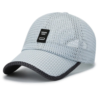 Men's Mesh Baseball Cap Breathable Summer Caps Dad Hat Outdoor Fishing Hats Bone Gorras Snapback Trucker Cap