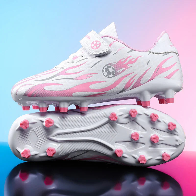 New Kids Soccer Cleats Youth Football Shoes TF Training Sneakers Boys Girls Non-Slip Breathable Lightweight Sport Boots 29-39