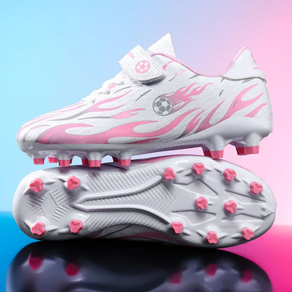 New Kids Soccer Cleats Youth Football Shoes TF Training Sneakers Boys Girls Non-Slip Breathable Lightweight Sport Boots 29-39