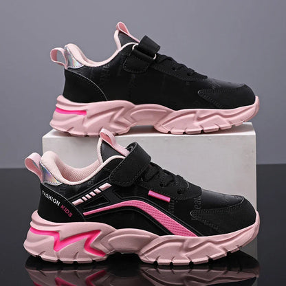 Kids Casual Boys Shoes Soft Sole Kids Shoes Non-slip Sneakers Shoes Outdoor Student's Children Pink Girls Sport Walking Footwear