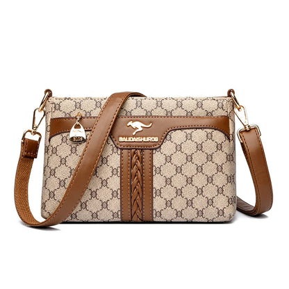 Old Flower Leather Luxury Designer Crossbody Shoulder Mesenger Bags for Ladies Zipper Small Retro Women Bag Female Sac A Main