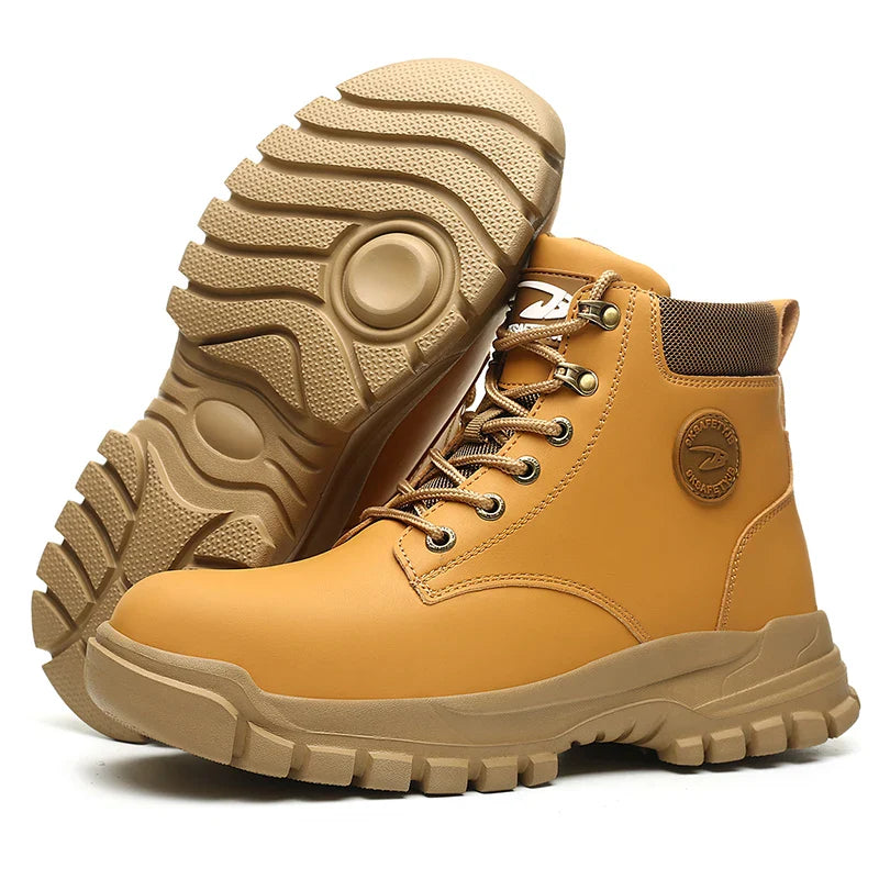 New Design Waterproof Safety Shoes Men Work Sneaker Steel Toe Shoes Puncture Proof  Safety Boots Male Lightweight Work Shoes