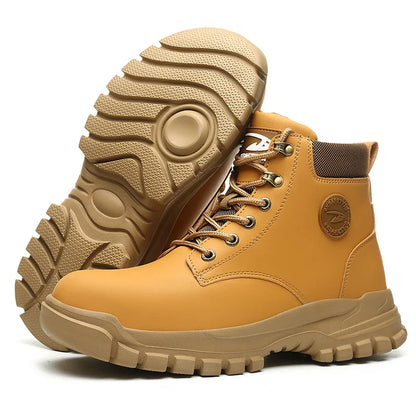 New Design Waterproof Safety Shoes Men Work Sneaker Steel Toe Shoes Puncture Proof  Safety Boots Male Lightweight Work Shoes