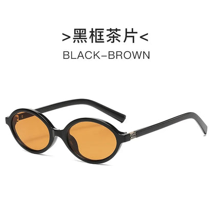 Designer UV400 Sunglasses Women Men New Trendy Oval Sun Glasses Ladies Vintage Small Round Gafas De Sol