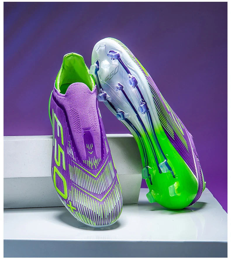 New Men's Soccer Shoes Non Slip Indoor Football Boots Sport Comfortable Grass Cleats Ultralight Fg Turf Futsal Adult Non-Slip
