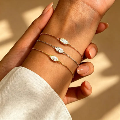 1CT D Color Marquise Cut Moissanite Bracelets for Women Adjustable Chain Birthday Gift 100% Real Pure 925 Silver Jewelry