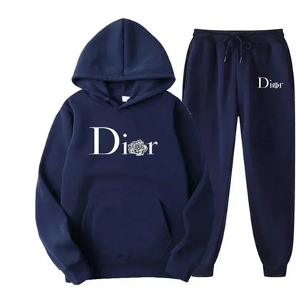 New Men's Fashion Fitness Outdoor Jogging and Casual Sets, Autumn Two-piece Long-sleeved Sweatshirts and Sweatpants for Men