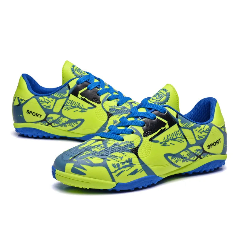 Children Soccer Shoes Sports Society Field Boy Football Shoes Futsal Fast Indoor Sneaker Original Ankle Cleats Football Boots