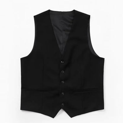 Man Three-piece Sets Fashion Turn Down Collar Coat+Single-breasted Vest+Pant Male Outfit Solid Color Business Wedding Men Suit