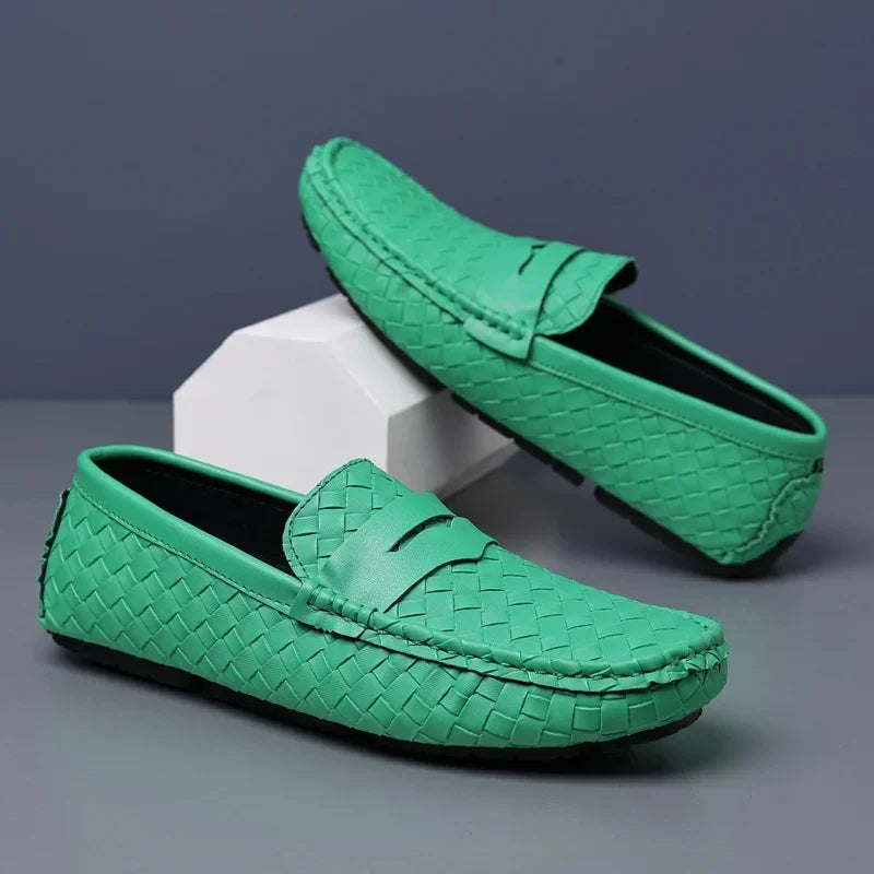 Loafers for Men 2024 New Handmade Moccasins Men Flats Casual PU Leather Shoes Luxury Comfy Mens Loafers Size 48