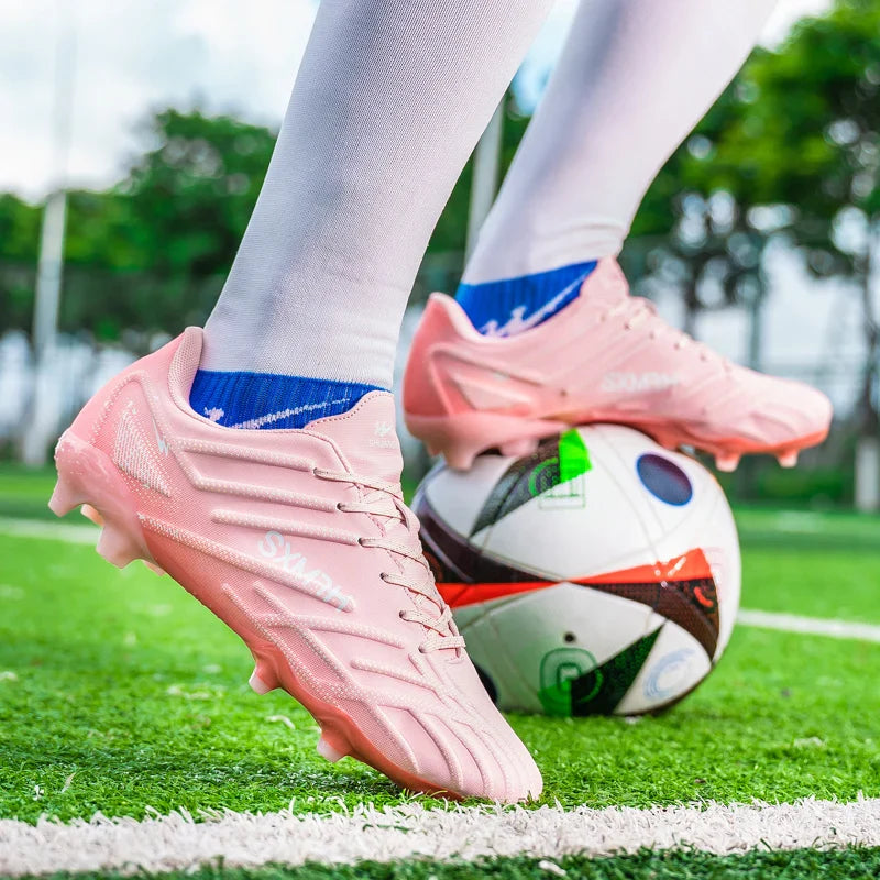 Double Star 2026 New Football Shoes, AG Long Stud for Kids, Primary Students, Teenagers and Adults, Professional Match & Trainin