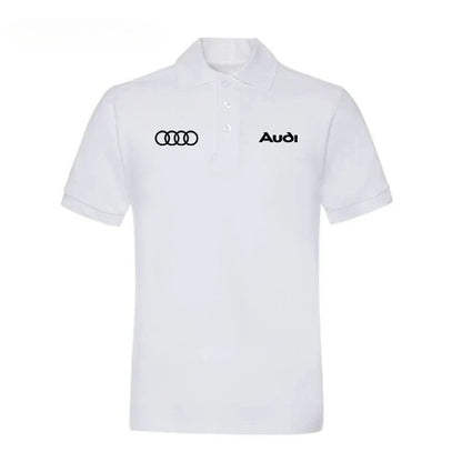 POLO shirt men's pure cotton short-sleeved T-shirt car 4s shop lapel overalls car club clothes summer