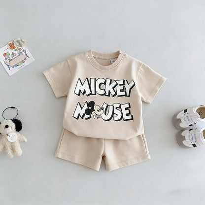 T-shirt Shorts Boy's 2pc/set Kids Summer Clothing Cartoon Fashion Children Short Sleeved Suit Toddler Costume Sets