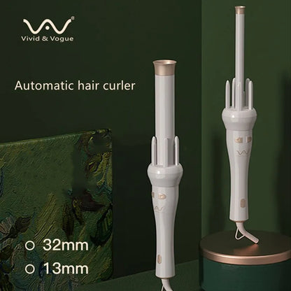 White Purple 2 Colors Replacement Professional Portable Auto Rotating Curling Iron 32mm 13mm Hair Iron (Genuine) US