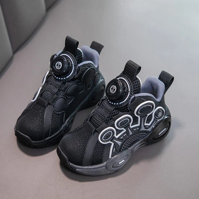 Children Fashion Sneaker Boys Casual Shoes Leather Flat Student Walking Shoes Outdoor Girl Basketball Sports Footwear Zapatillas