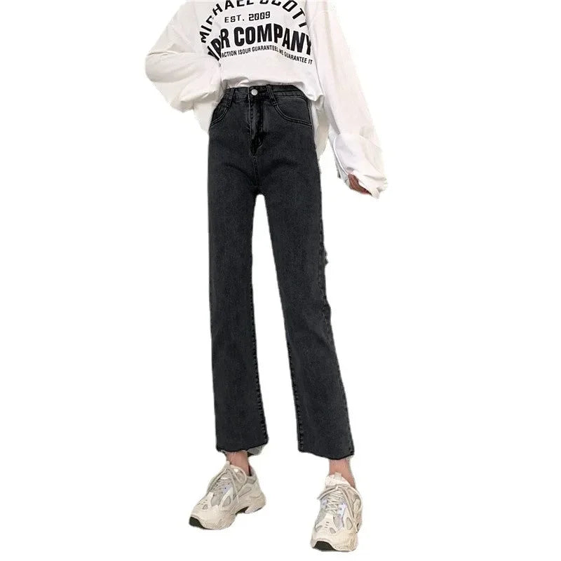 Women's Loose Straight Slimming Student Versatile Pants