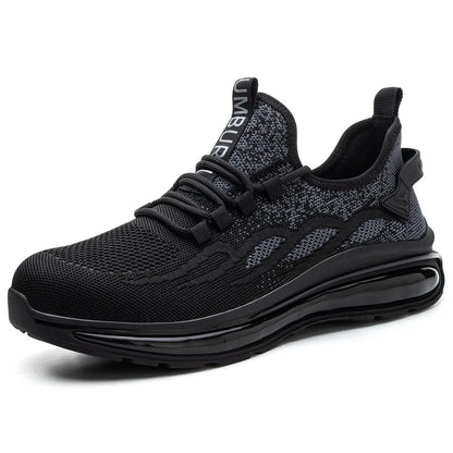 Women Air Cushion Work Safety Shoes For Mesh Breathable Sneakers Steel Toe Shoes Anti-puncture Safety Protective Shoes Anti-slip