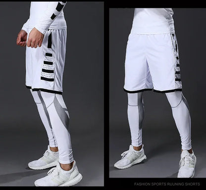 Men's Compression Pants for Running Cycling Basketball Soccer Elasticity Sweatpants Fitness Tights Legging Trousers Rash Guard