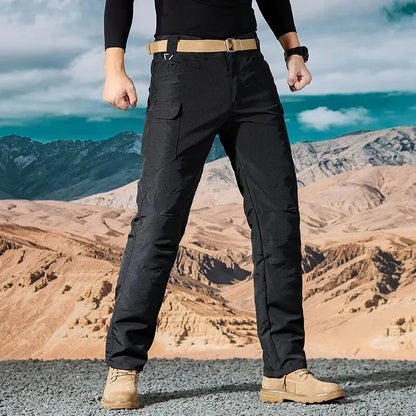 Men Casual Cargo Pants 2025 New Male Summer Tactical Wear Resist Quick Dry Outdoor Trousers Multi Pockets Hike Work Trousers