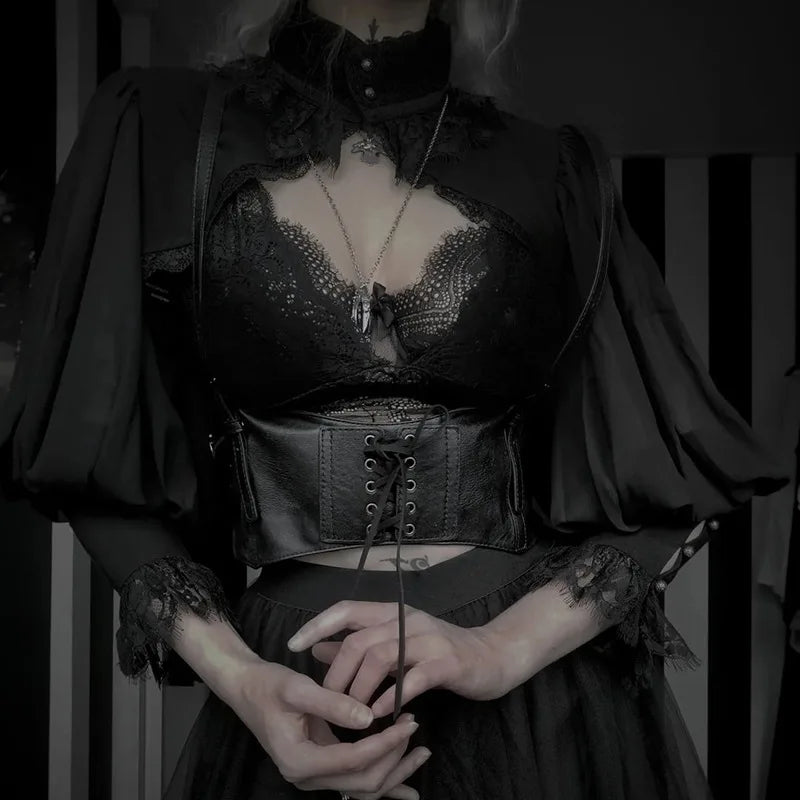 Sleeve Smock High Street Sexy Black Winter Long Sleeve Crop Top Aesthetic Fairy  Blusas Mujer De Moda 2022