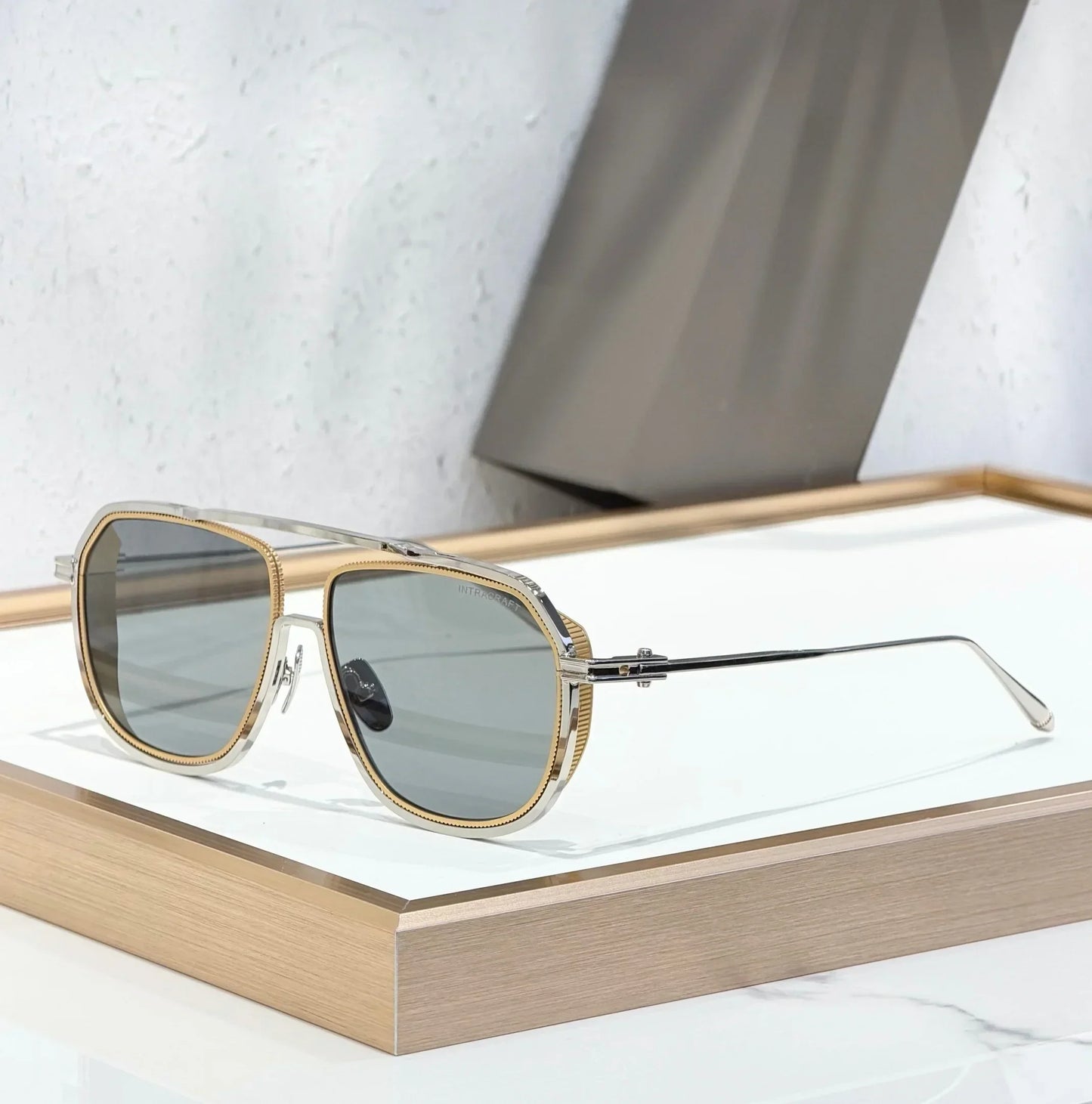 INTRACRAFT DTS165 Top Quality Sunglasses for Men Classic Women Luxury Brand Designer sun glasses UV400 With box