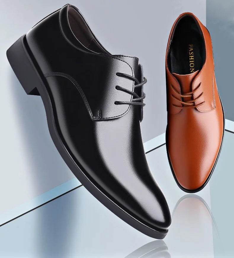 Lace Up Breathable In Summer Oxfords Shoes Social Shoe Male Pointed Toe Men's Formal Black 2025 Style Cheap Liquidation Official