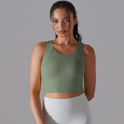 Nylon Sexy Women's Sports Bra Top Women Tight Elastic Gym Sport Yoga Bras Crop Top Yoga Clothes Stretch Women Sports Underwear
