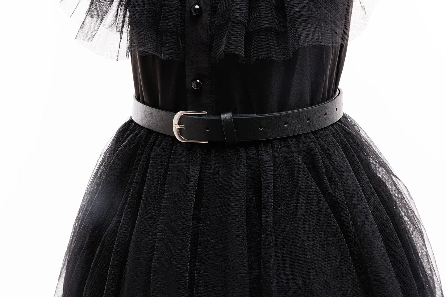 Weirdo Family Costume with Belt Halloween Role Play Gothic Cosplay Apparel The Day Begin with W Birthday Party Ball Gown Dresses