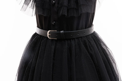 Weirdo Family Costume with Belt Halloween Role Play Gothic Cosplay Apparel The Day Begin with W Birthday Party Ball Gown Dresses