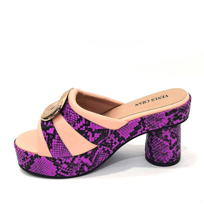 Retro Design!Three-Piece Set Peach Color Patent Leather Bag With Ribbon For Women, Classic High-Heeled Shoes