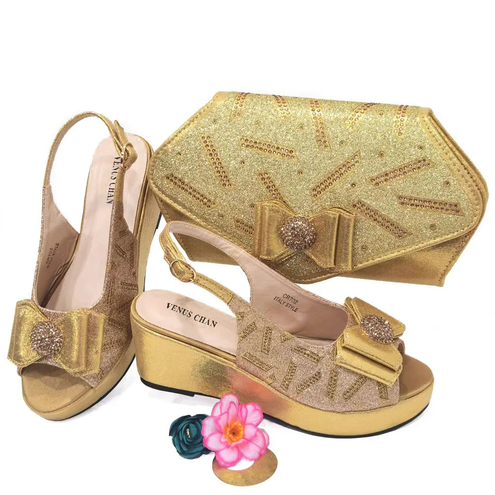 Sapatos e bolsas italianos combinando 2024, festa feminina de salto para cor café, design italiano, casamento, sapatos de tamanho maior
