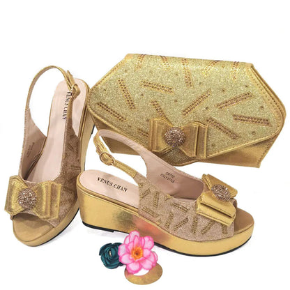 Sapatos e bolsas italianos combinando 2024, festa feminina de salto para cor café, design italiano, casamento, sapatos de tamanho maior