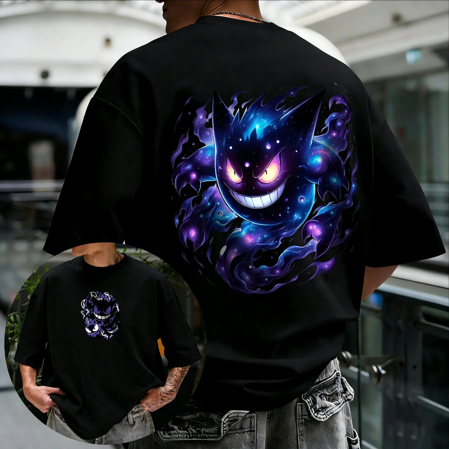 Printed Short Sleeved Men's and Women's Loose Sports Comfortable Cotton Couple T-shirt