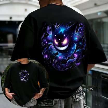 Printed Short Sleeved Men's and Women's Loose Sports Comfortable Cotton Couple T-shirt