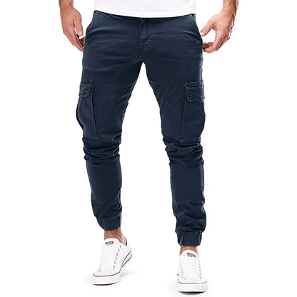 Casual Men Pants Summer Multiple Pockets Cargo Pants Quick Dry Thin Trousers Outdoor Hiking Workout Breathable Long Pant New