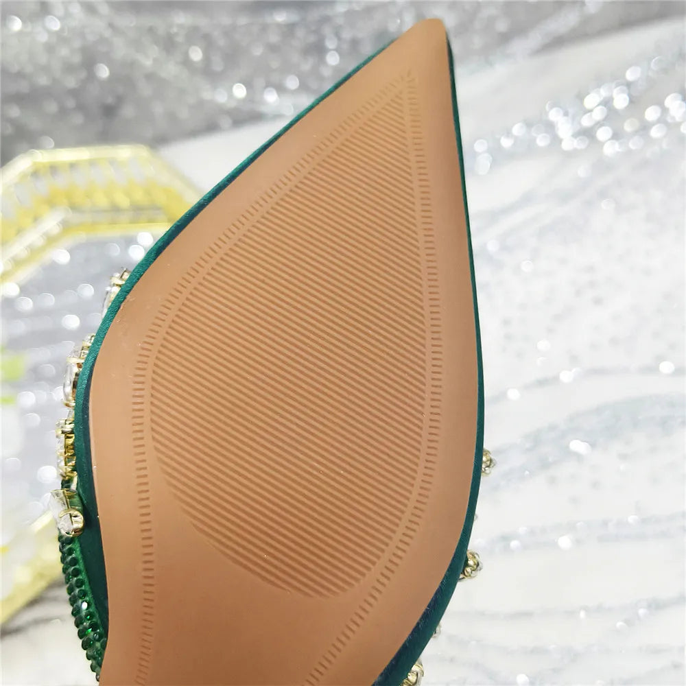 Large Size Women's Wedding Shoes Italian Elegant Women's Party Shoes Solid Color High Heels Women's Formal Shoes